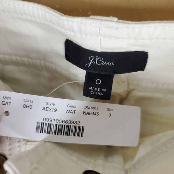 J. Crew Belted military Pant in Natural Size 0 - Picture 10 of 12